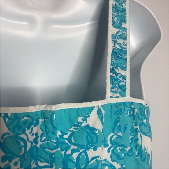 Lily Pulitzer Turquoise Blue and White Summer Dress - Picture 5 of 8